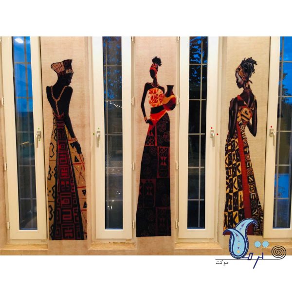 African felt wall covering