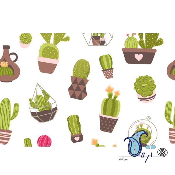 Cactus felt wall covering