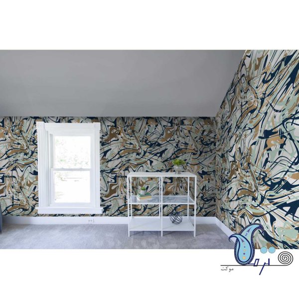 Watercolor felt wall covering