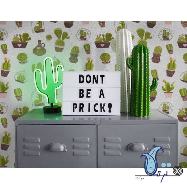 cactus 600x600 - کاغذ دیواری نمدی