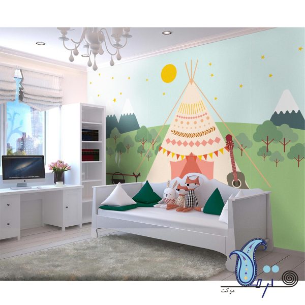 ghabile 600x600 - کاغذ دیواری نمدی