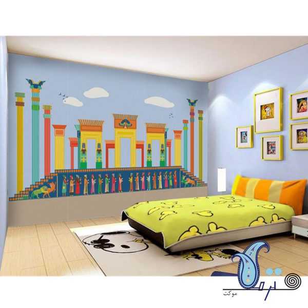 takht e jamshid 600x600 - کاغذ دیواری نمدی