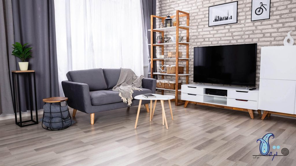 از قاب عکس برای دیوار پشت تلویزیون کمک بگیرید