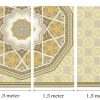 کاغذ دیواری نمدی طرح خاتم